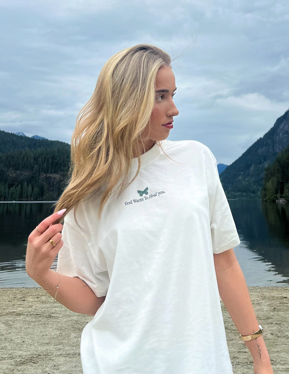God Heals Oversized Unisex Tee
