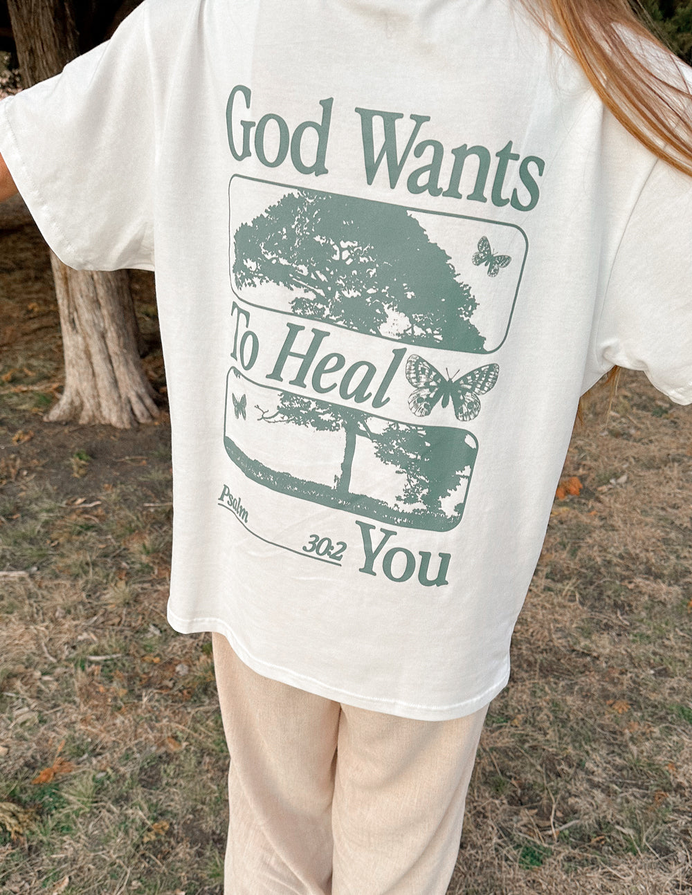 God Heals Oversized Unisex Tee