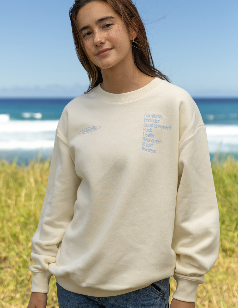 God Is My Everything Warm Vanilla Unisex Crewneck
