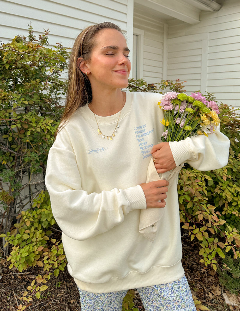 God Is My Everything Warm Vanilla Unisex Crewneck