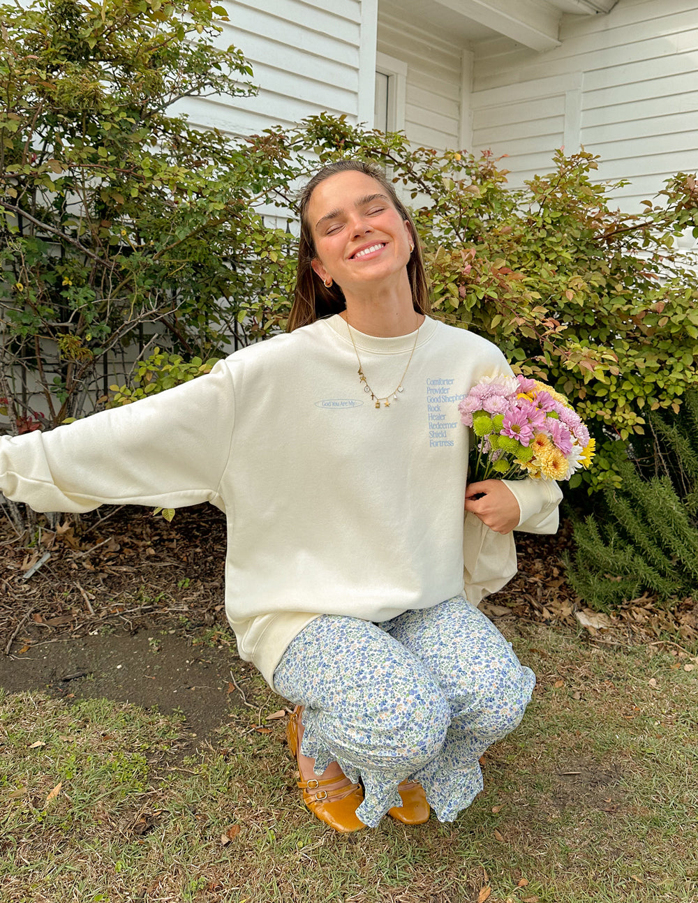 God Is My Everything Warm Vanilla Unisex Crewneck