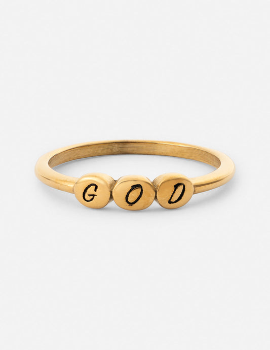God Letter Ring Faith Jewelry