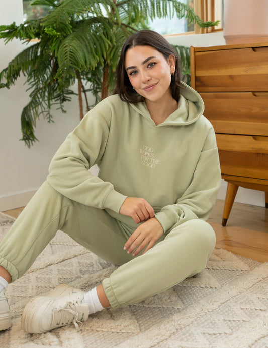 God Works for the Good Relaxed Unisex Hoodie