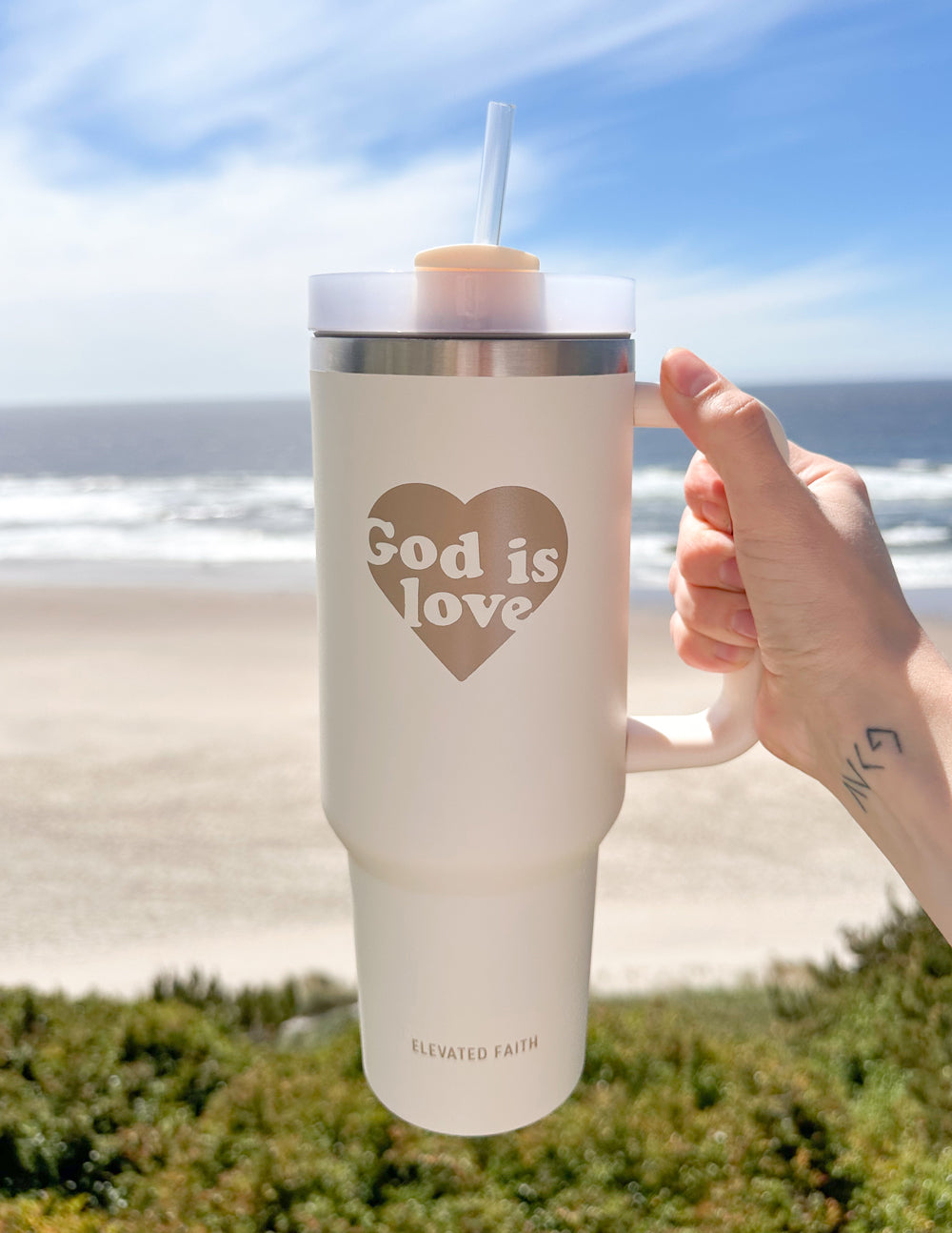 God is Love 40 oz Stainless Steel Tumbler