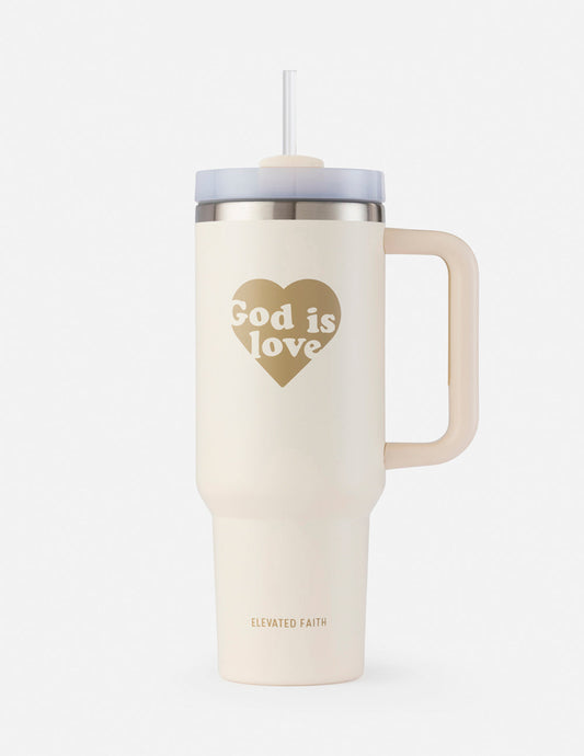God is Love 40 oz Stainless Steel Tumbler