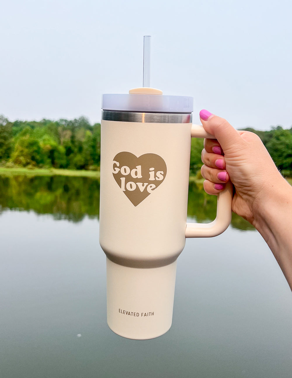 God is Love 40 oz Stainless Steel Tumbler