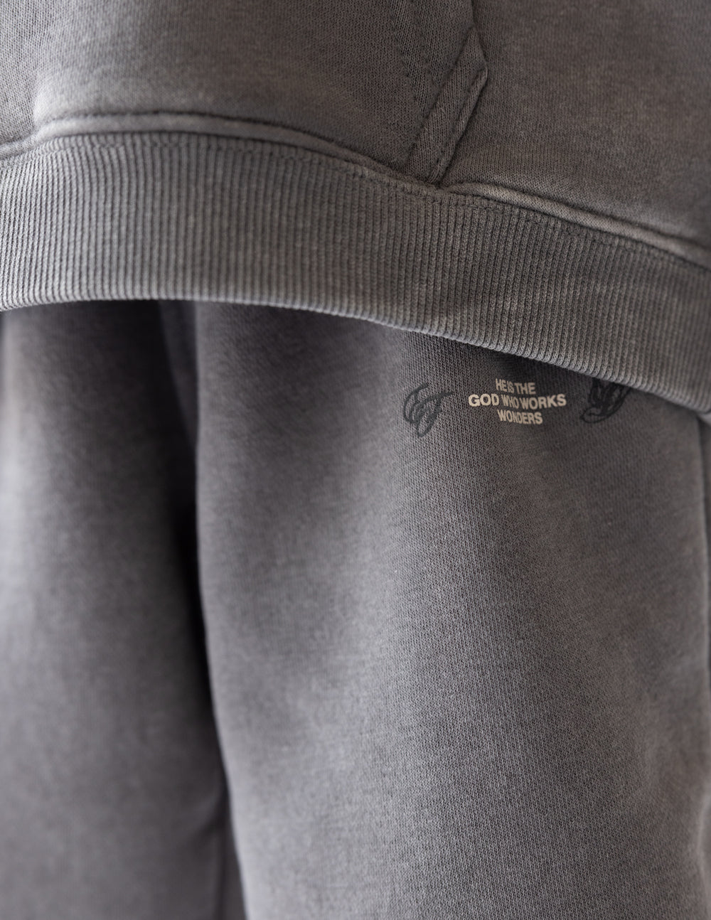 Kids Oversized Sweatpant Grey Mist God of Miracles