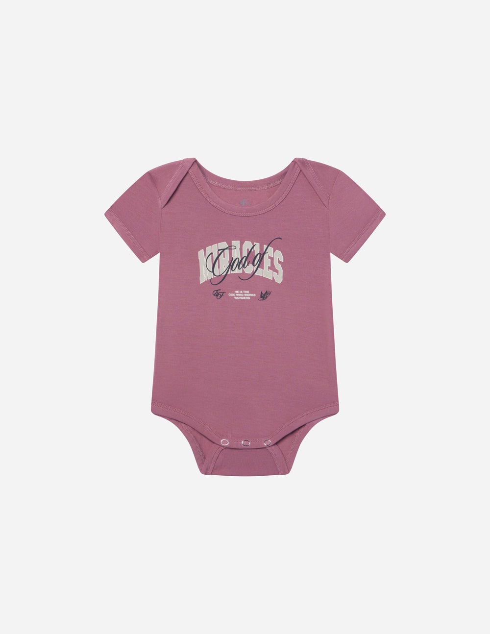 God of Miracles Vintage Rose Bamboo Onesie