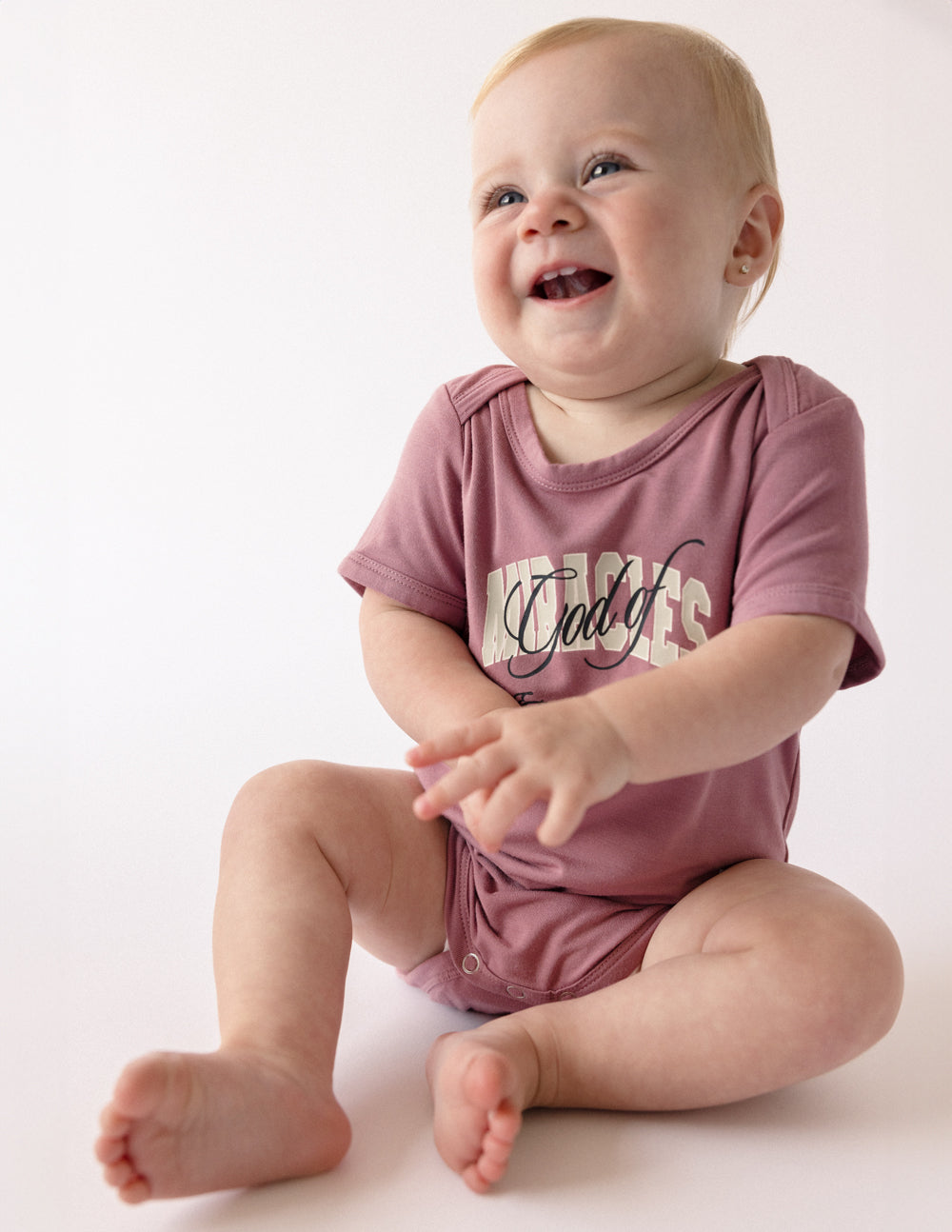 God of Miracles Vintage Rose Bamboo Onesie
