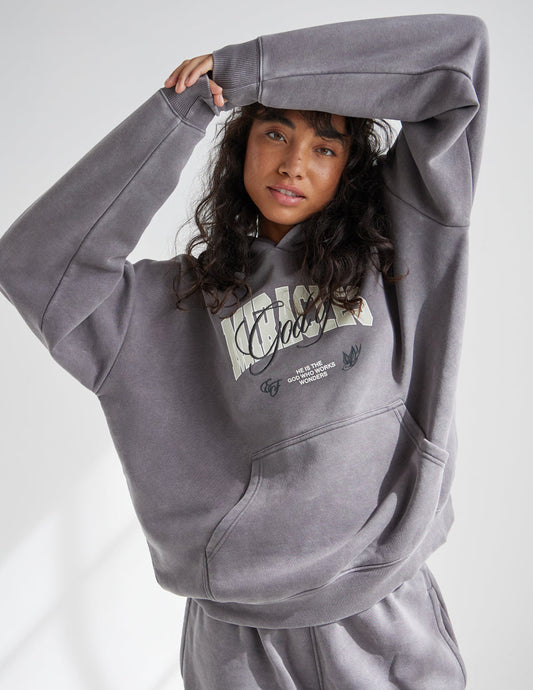 God of Miracles Grey Mist Unisex Hoodie