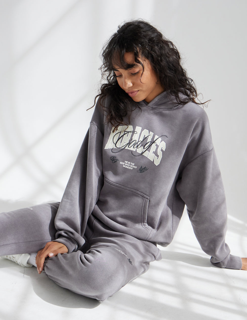 God of Miracles Grey Mist Unisex Hoodie