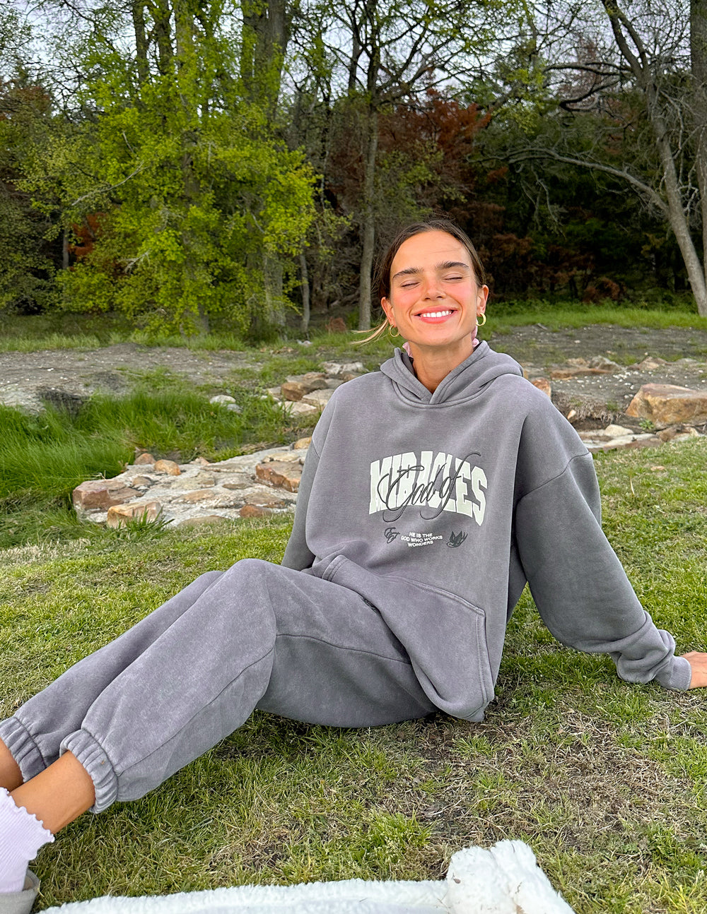 God of Miracles Grey Mist Unisex Hoodie