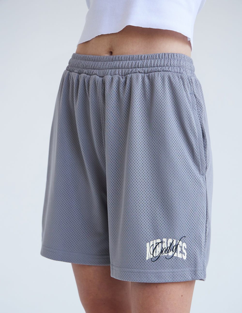 God of Miracles Unisex Mesh Short 150 GSM Polyester Activewear