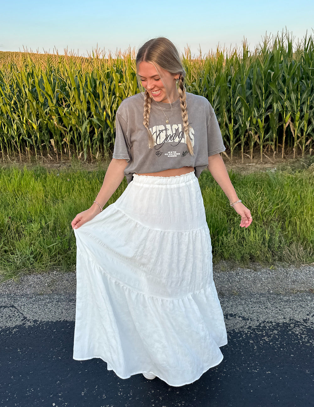 God of Miracles Grey Mist Unisex Tee