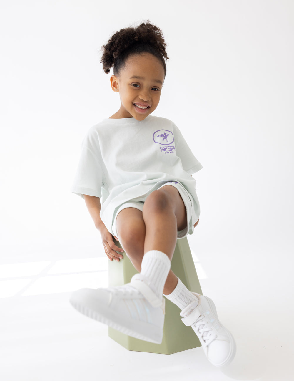 God's Plan Racing Kids Tee Oversized Fit Kids T-Shirt