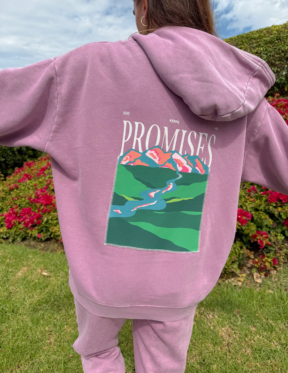 God's Promises Bordeaux Relaxed Unisex Hoodie