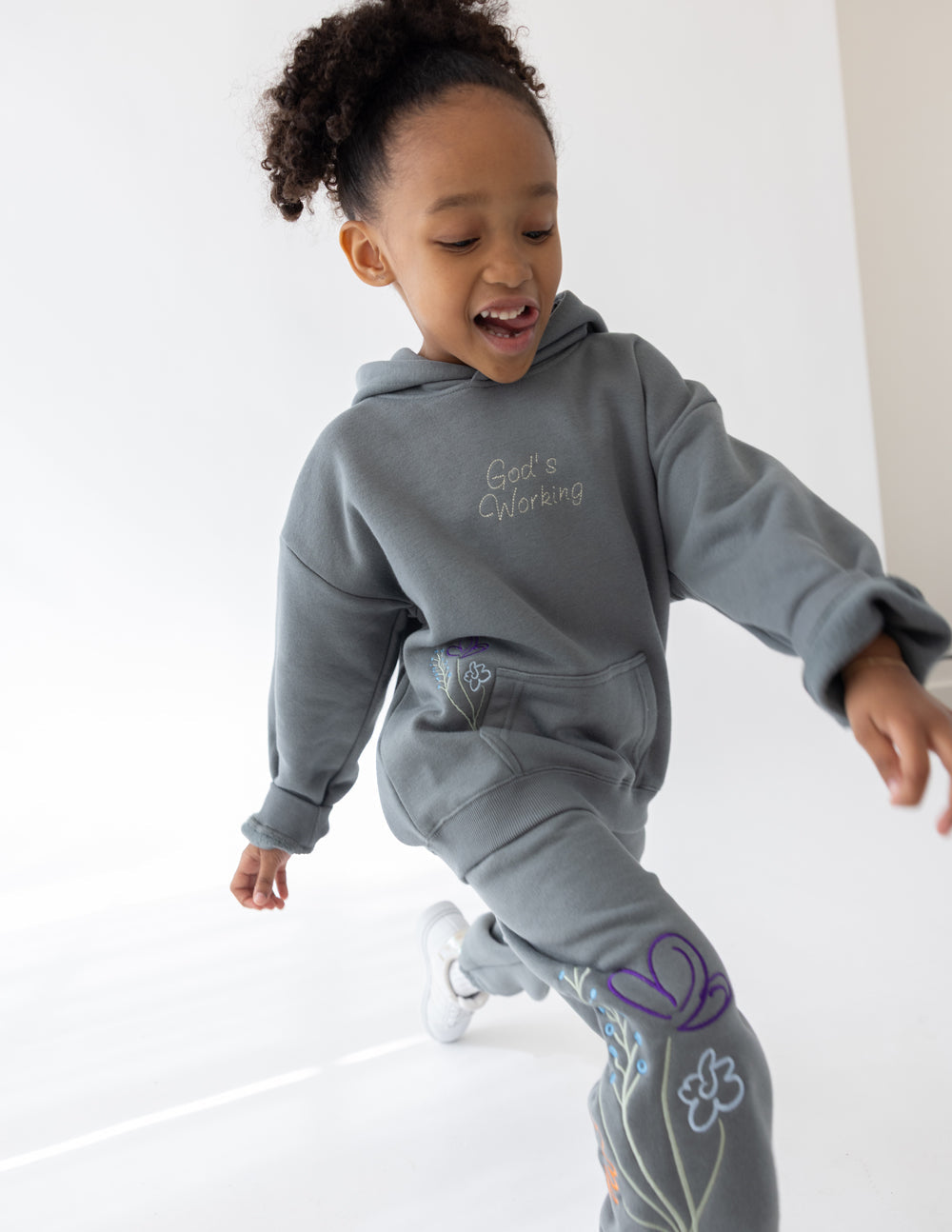 God's Still Working Kids Hoodie Oversized Fit Kids Hoodie Elevated Faith