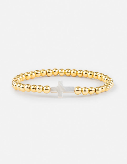 Gold Cross Bracelet Religious Jewelry Elevated Faith