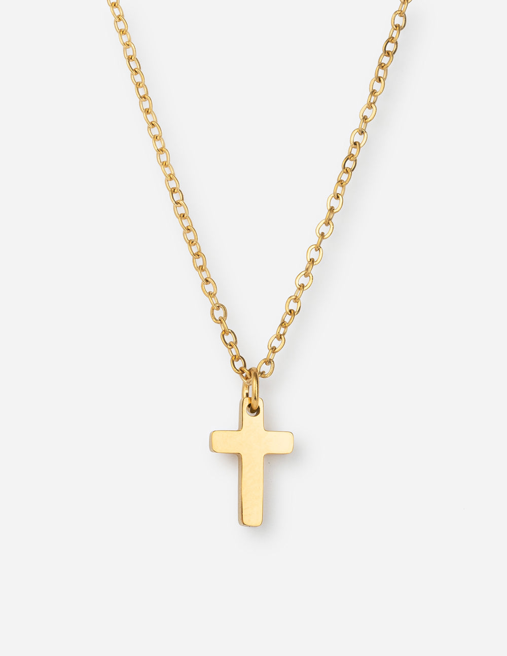 Gold Cross Dainty Necklace Elevated Faith