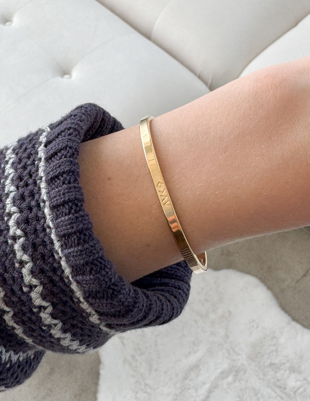 Gold Highs and Lows Cuff Bracelet Elevated Faith