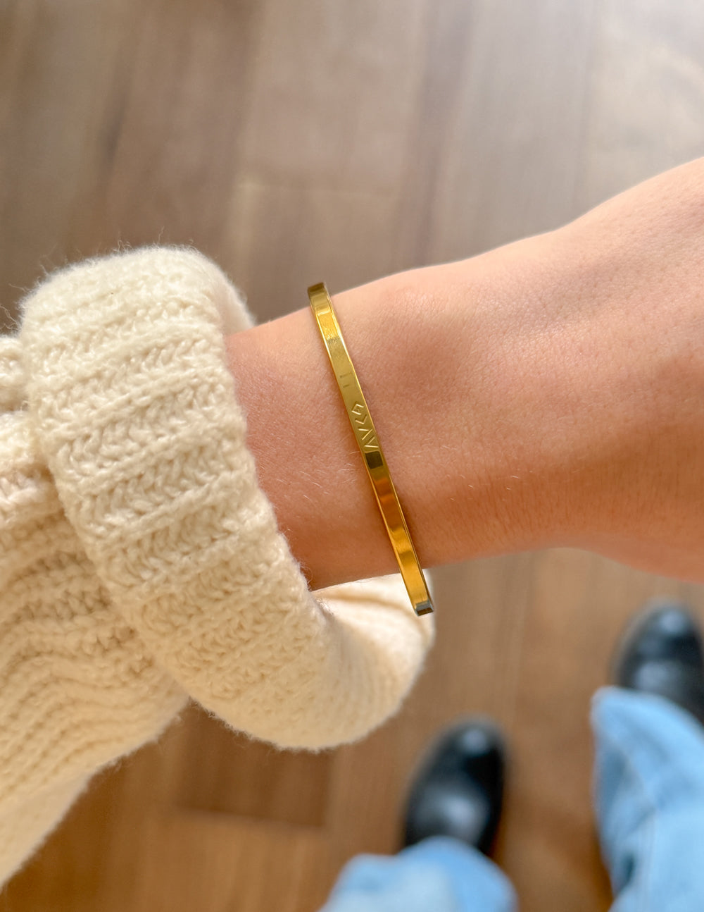 Gold Highs and Lows Cuff Bracelet Elevated Faith