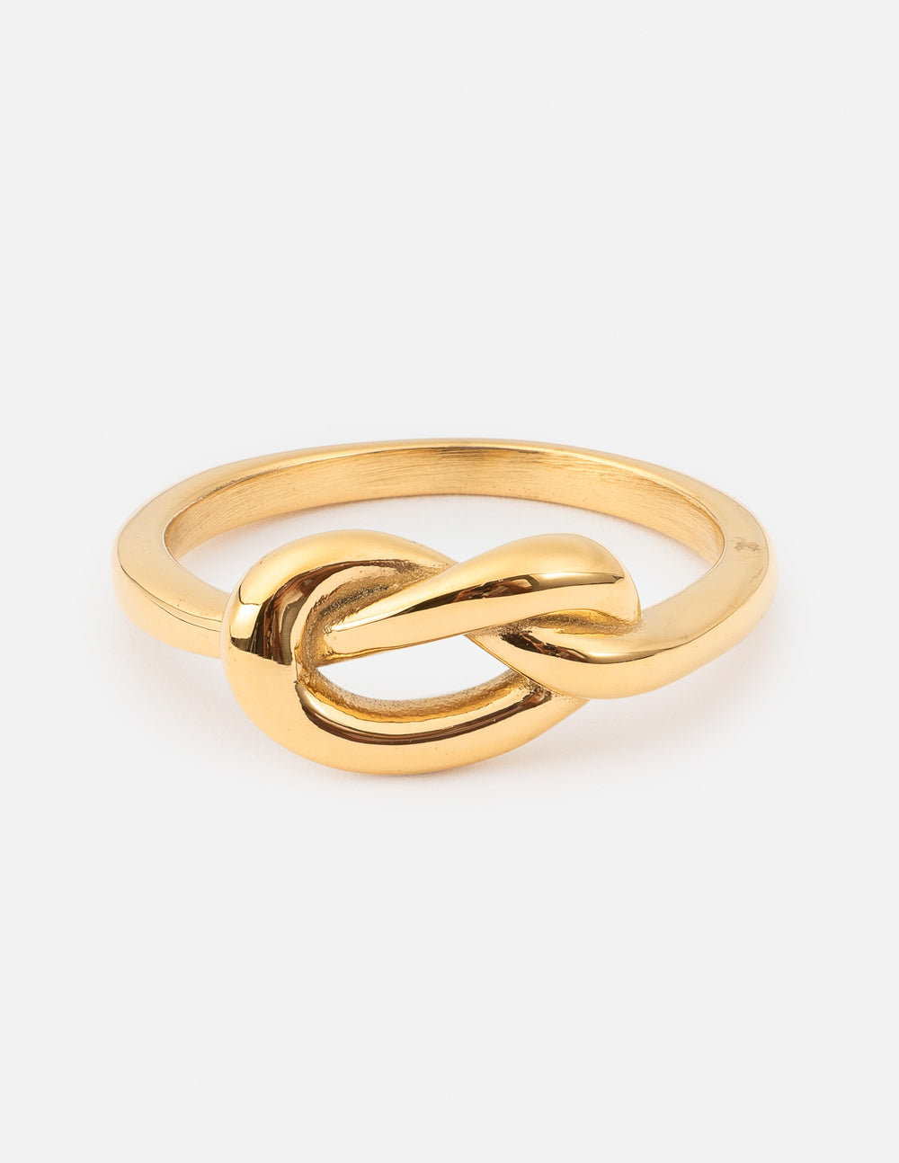 Gold Knot Simple Symbol Ring Elevated Faith