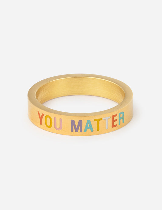 Gold You Matter Ring Inspirational Jewelry Elevated Faith