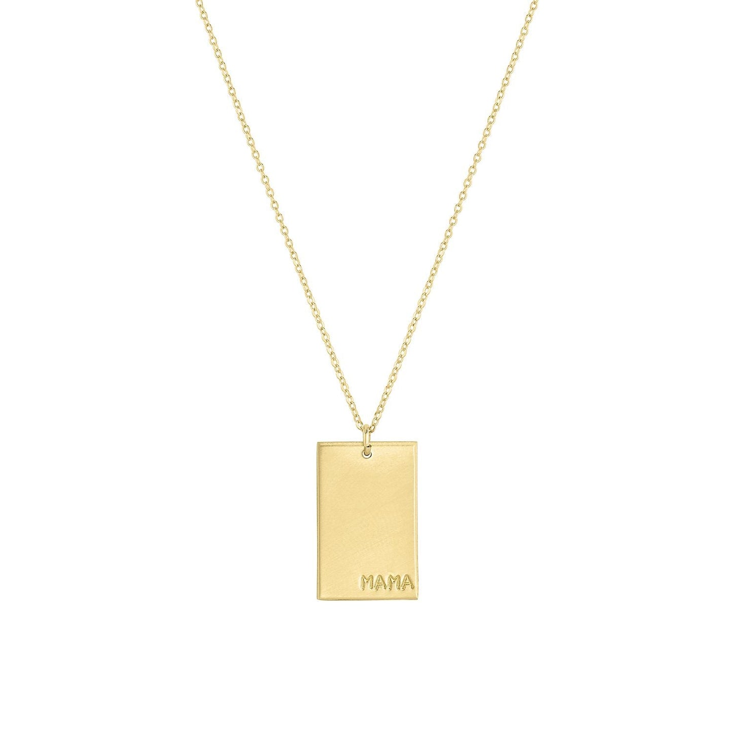 Goldie 14k Gold Filled 'MAMA' Rectangle Necklace
