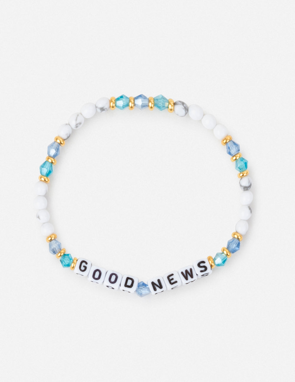 Good News Letter Bracelet Inspirational Jewelry Elevated Faith