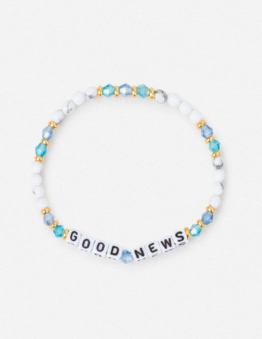 Good News Letter Bracelet Inspirational Jewelry Elevated Faith