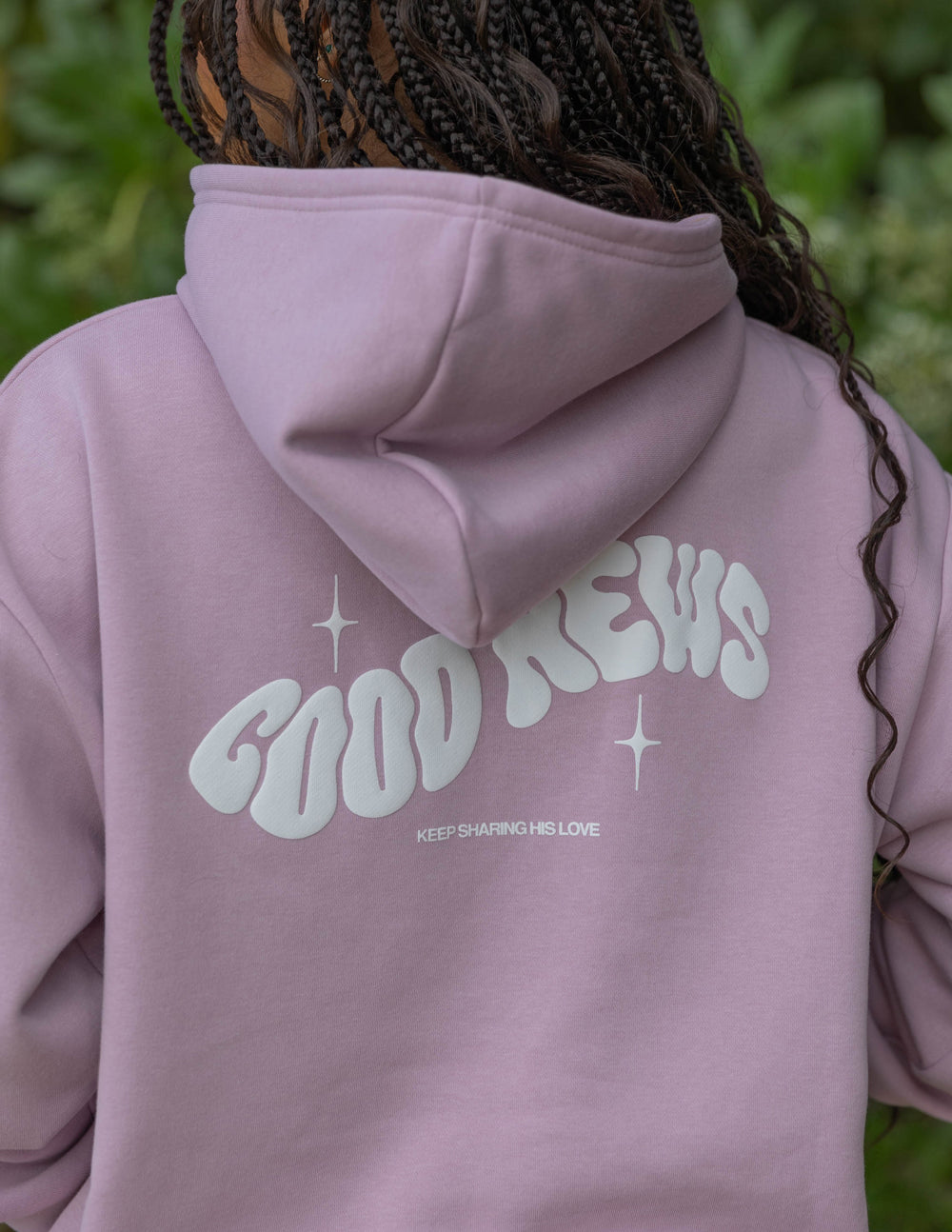 Pink Unisex Hoodie Good News Brand
