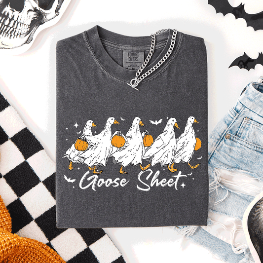 Halloween Cute Goose Sheet Comfort Colors T-Shirt Refinery Number One