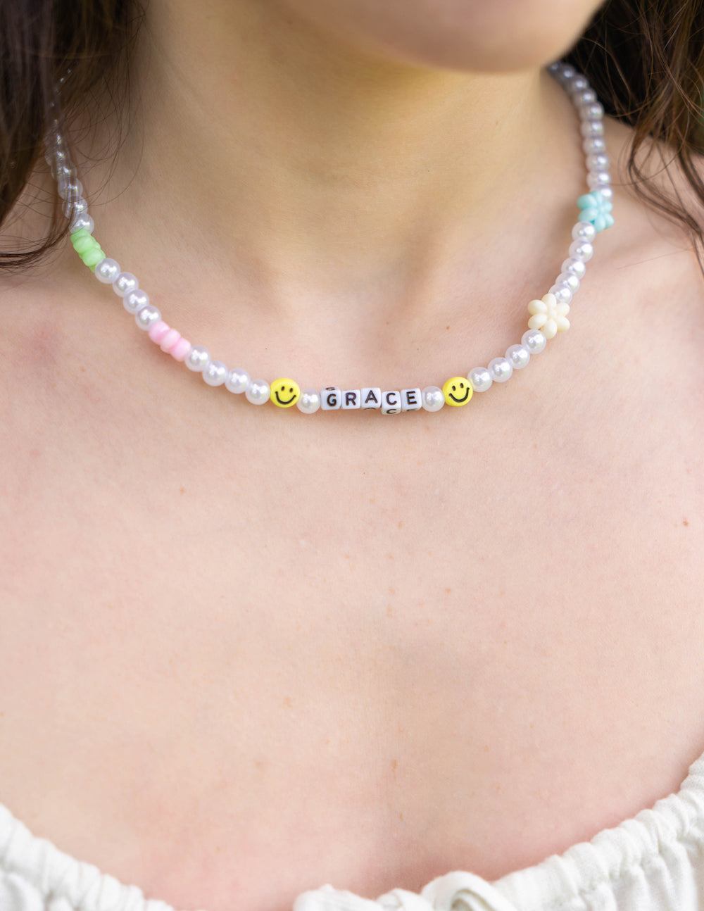 Grace Letter Necklace Personalized Jewelry Elevated Faith