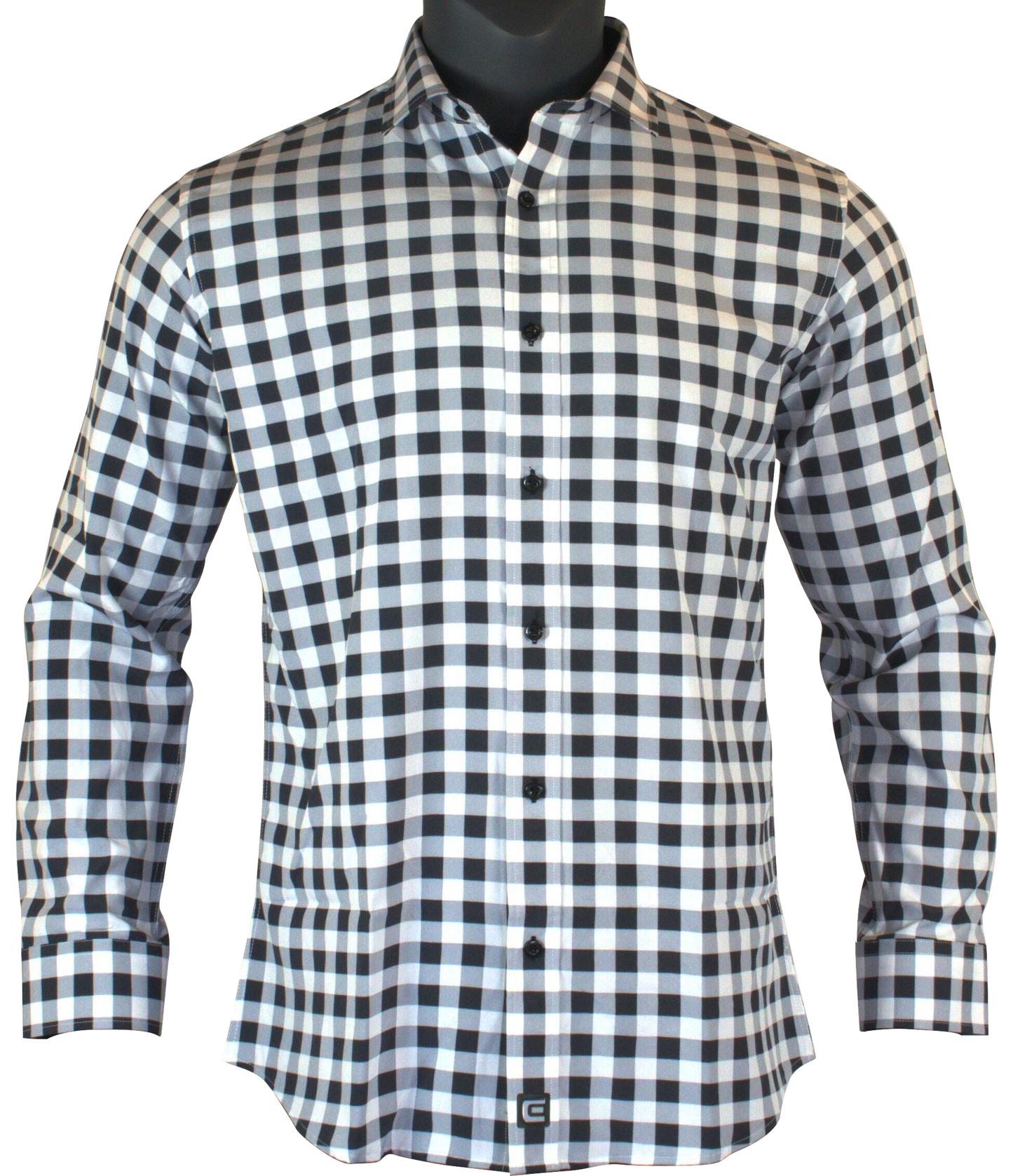 The Titan - Grey Plaid Long Sleeve