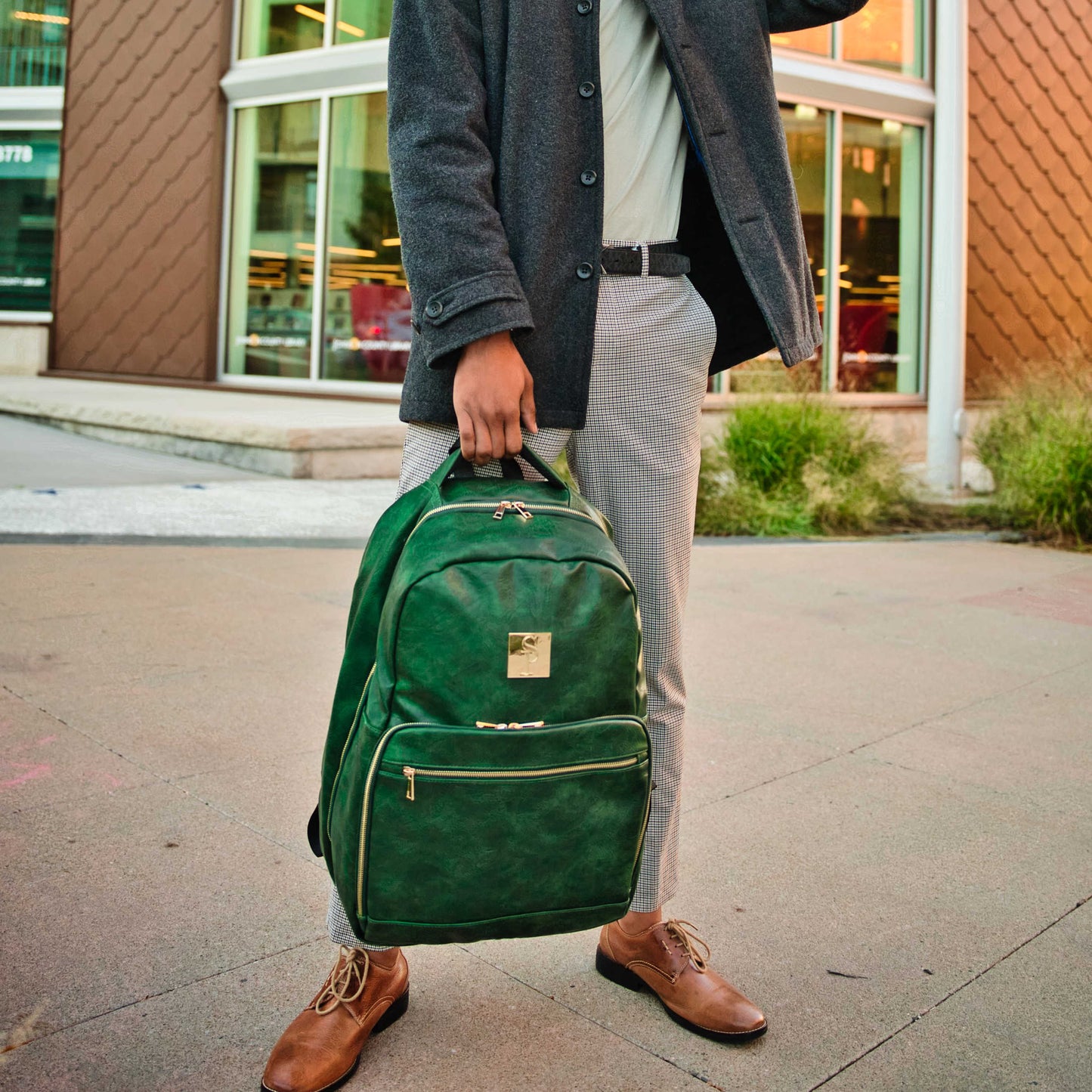Emerald Green XL Design Commuter Bag Sole Premise