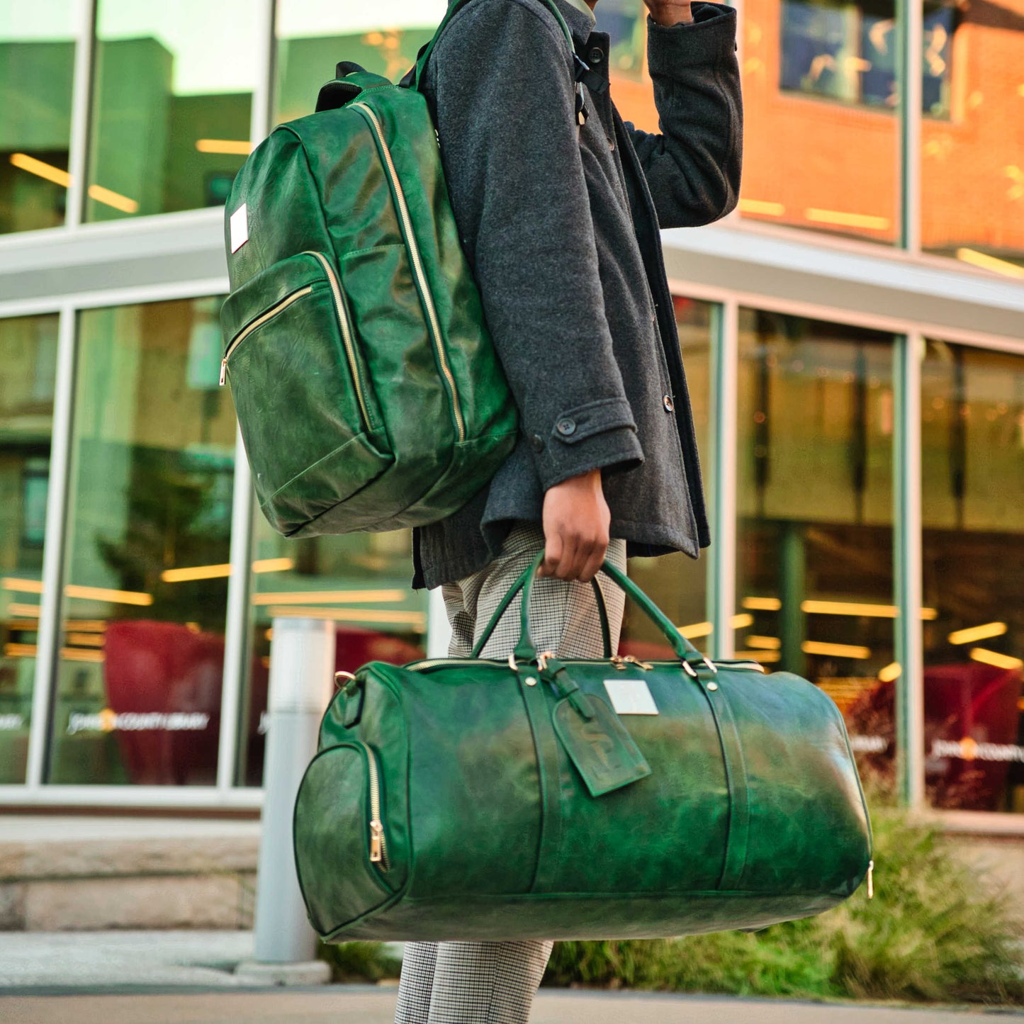 Emerald Green XL Design Commuter Bag Sole Premise
