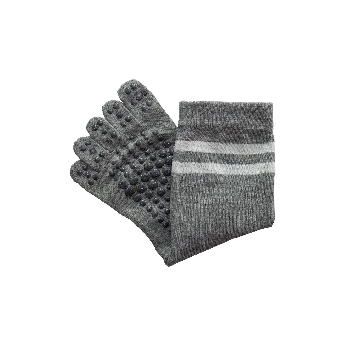 Pilates Grip Sock Tube Grey Non-Slip Socks