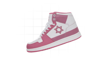 Air Maccabees Pink High Top Shoes
