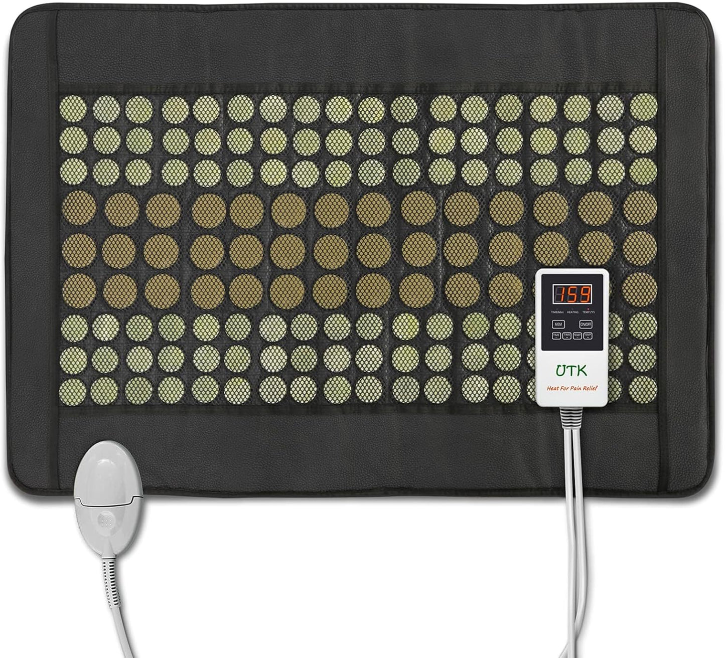 Far Infrared Natural Jade and Tourmaline Heating Pad 31" x 21"