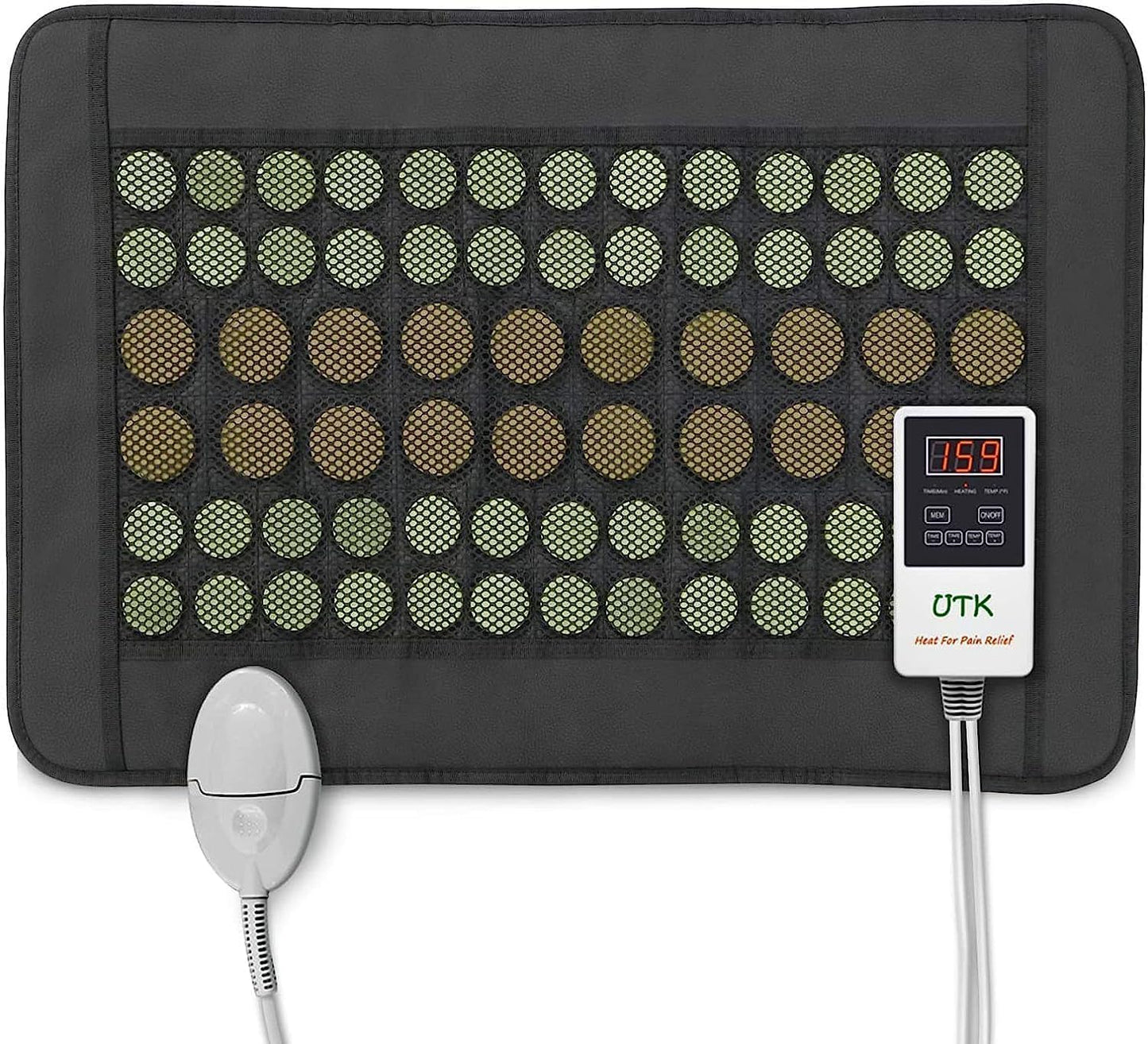 Far Infrared Natural Jade and Tourmaline Heating Pad 23.5' x 16'