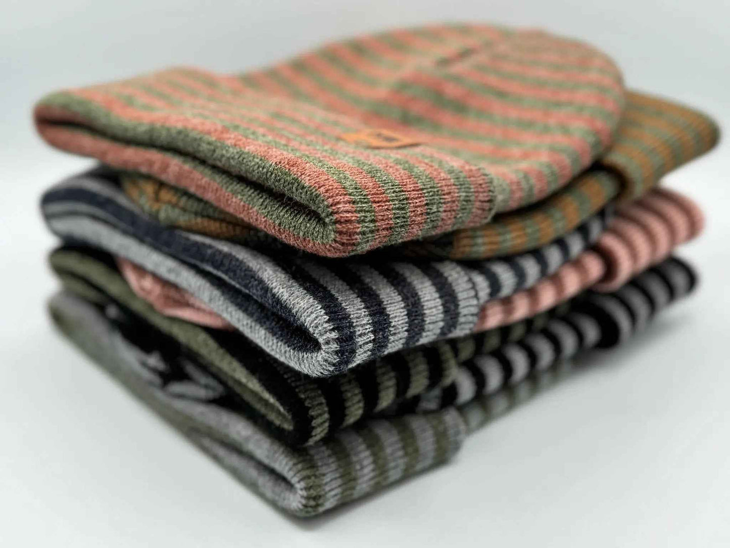 Classic RORO Cuffed Beanie Gray Denim Made in USA HAAKWEAR