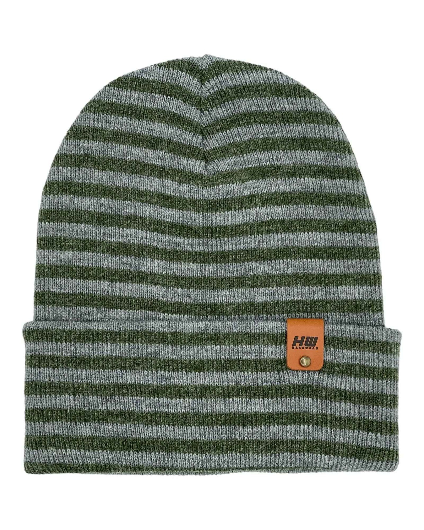 Classic RORO Cuffed Beanie Gray Green Hat HAAKWEAR