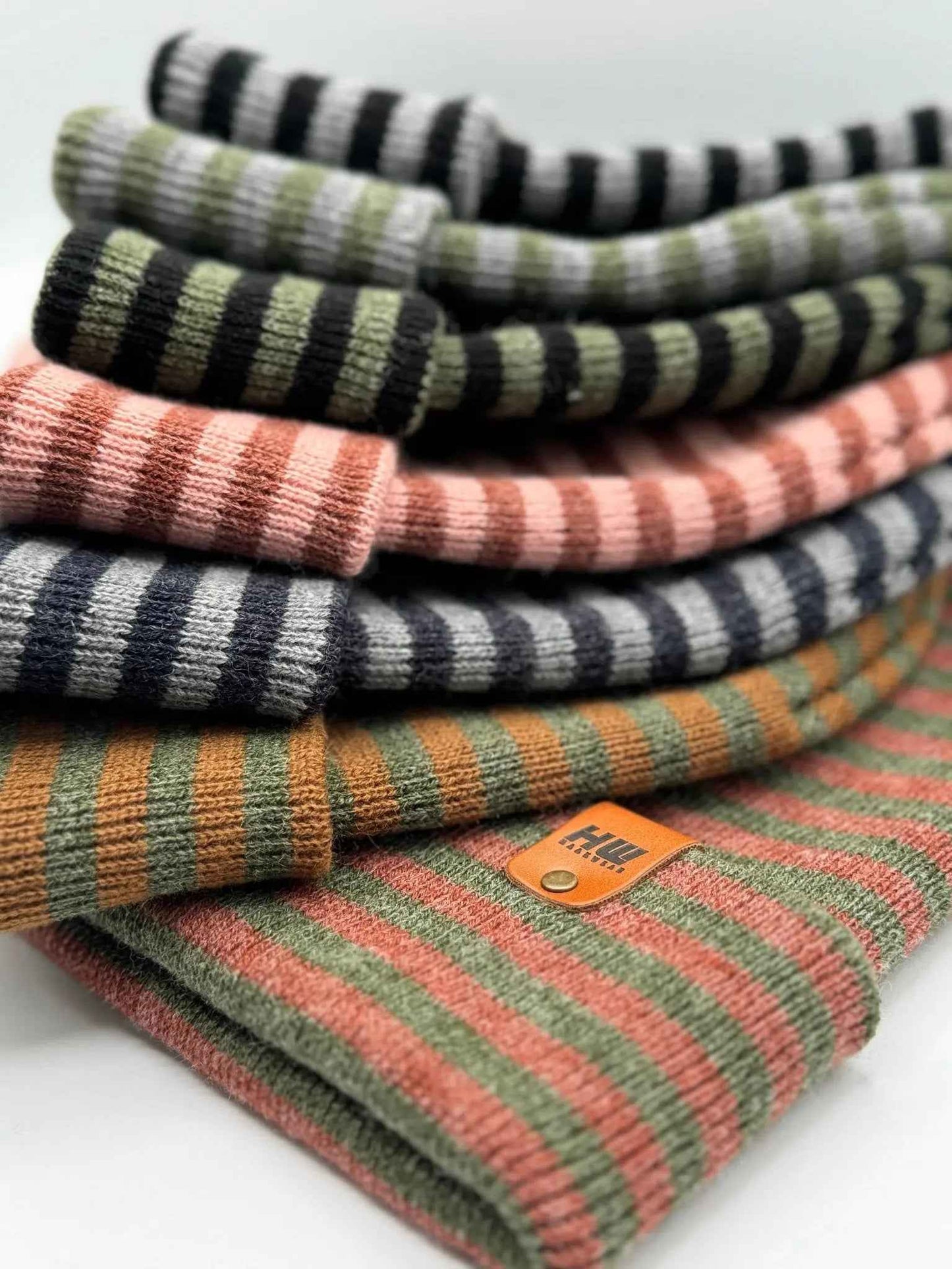 Classic RORO Cuffed Beanie Gray Green Hat HAAKWEAR