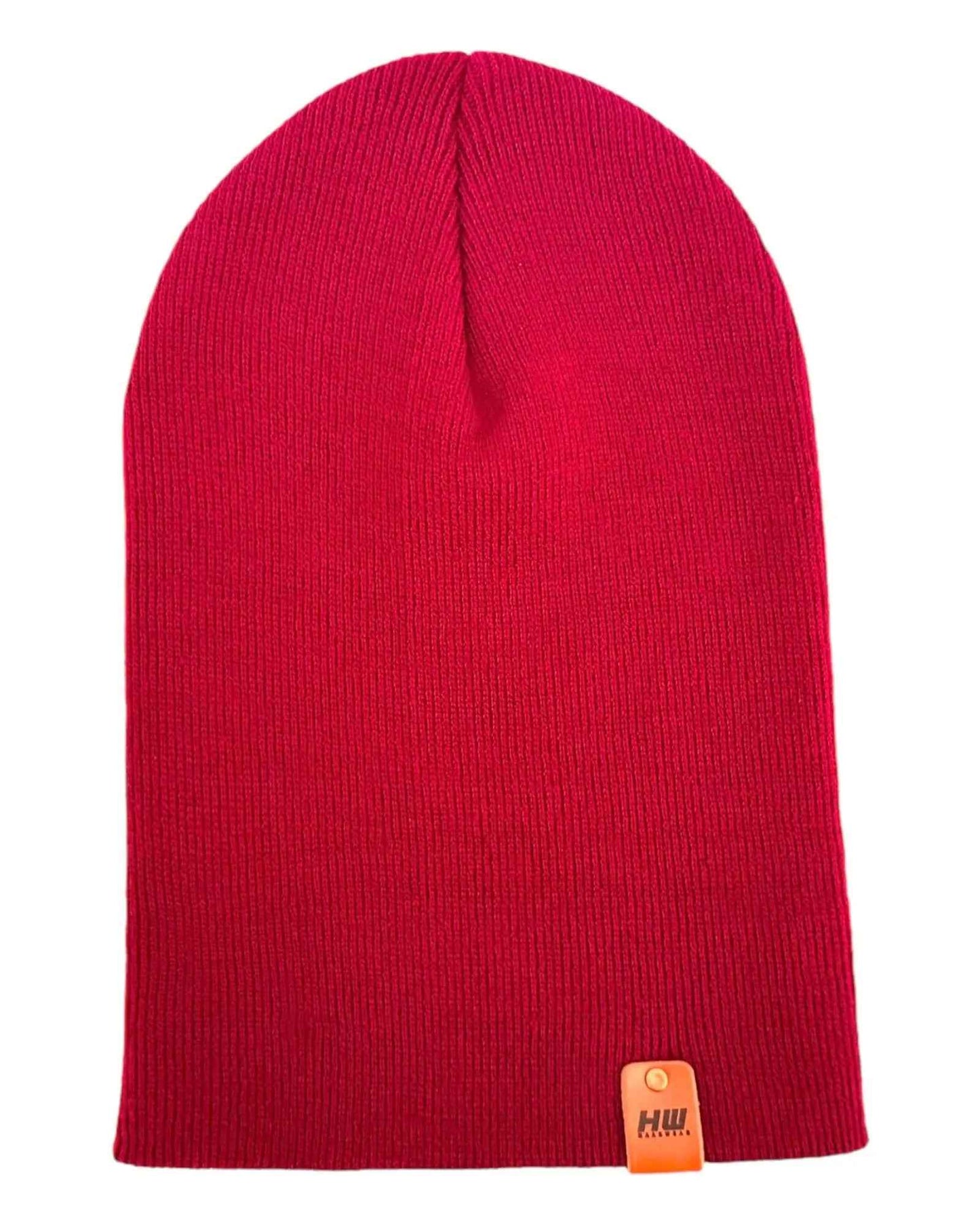 Burnt Maroon Knit Cuffed Classic Beanie Hat HAAKWEAR