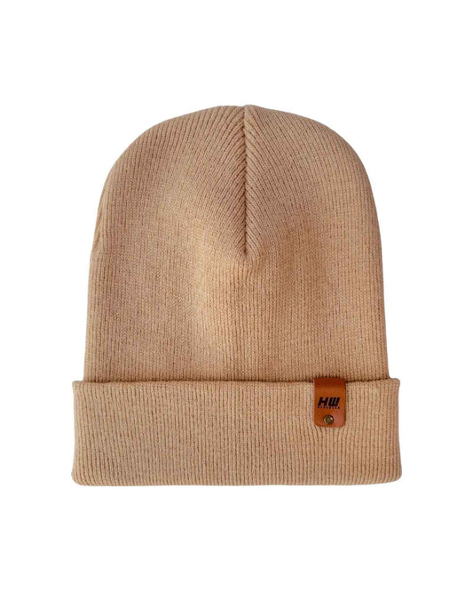 Knit Cuffed Classic Beanie Dune Beige Hat HAAKWEAR