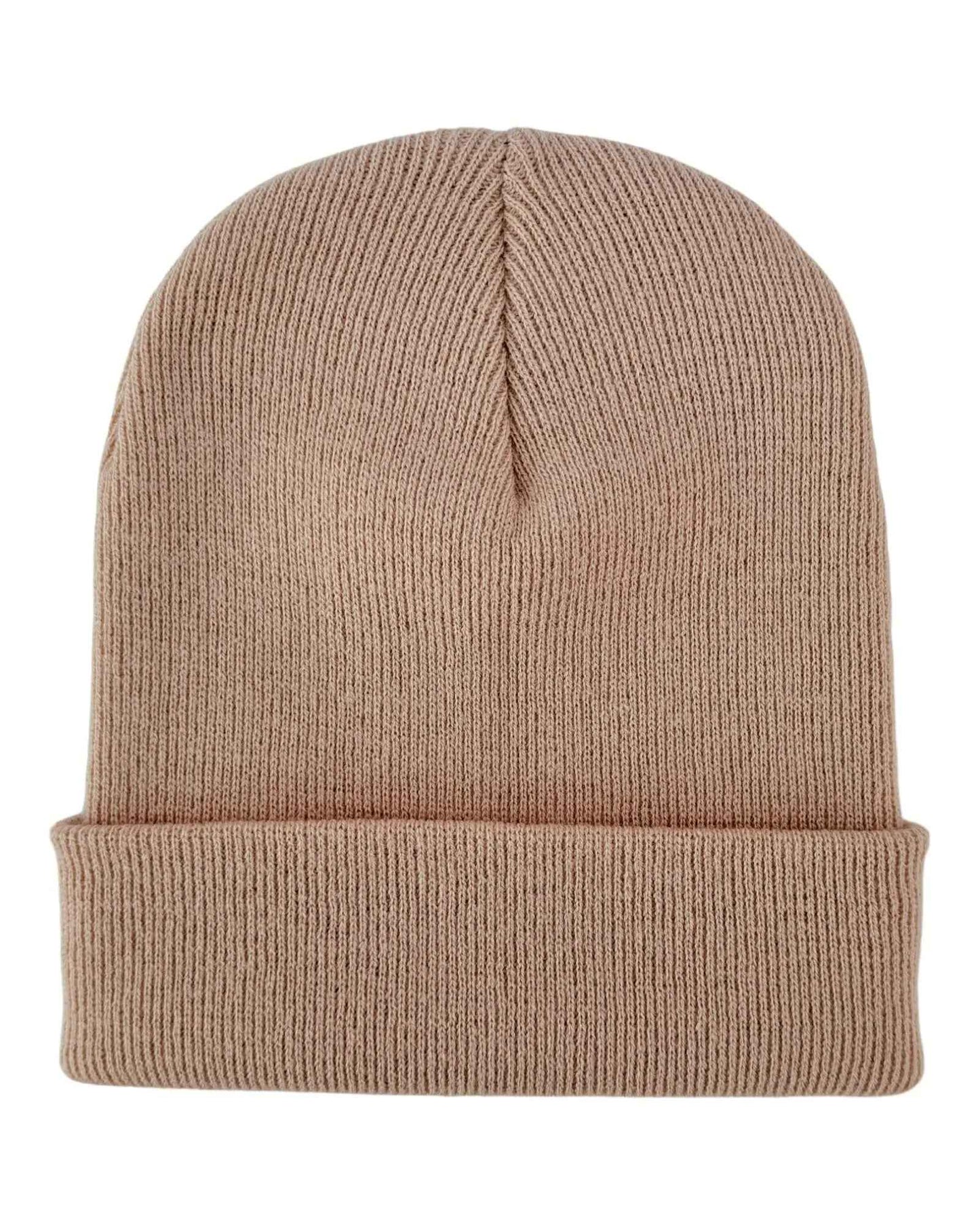 Knit Cuffed Classic Beanie Dune Beige Hat HAAKWEAR