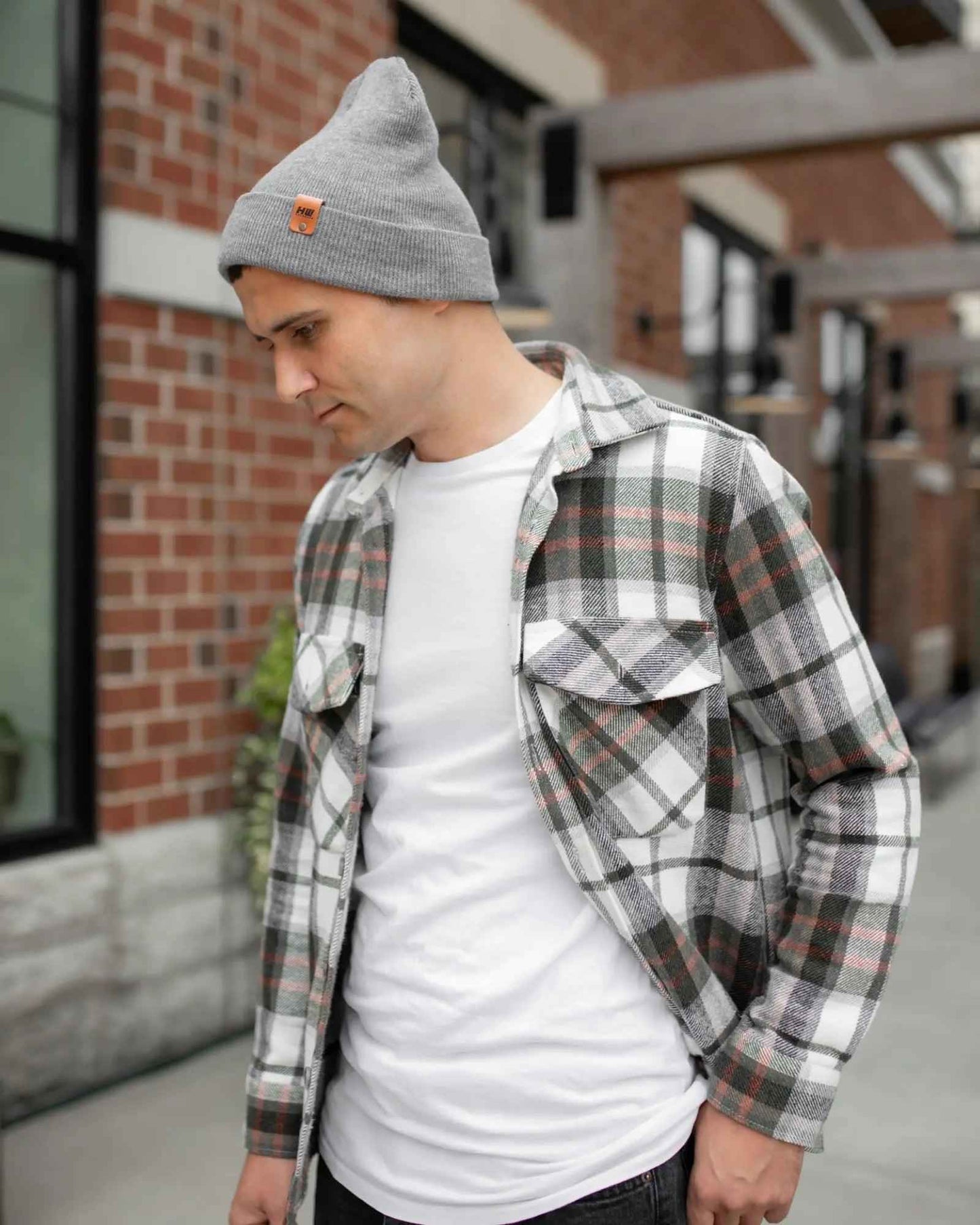 Knit Koala Gray Classic Cuffed Beanie Hat HAAKWEAR