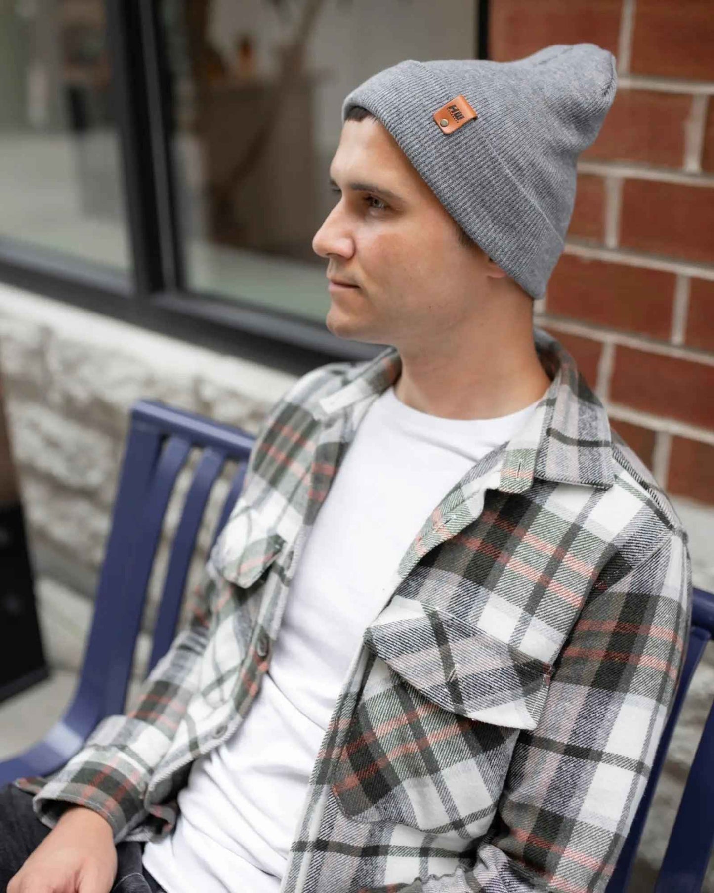 Knit Koala Gray Classic Cuffed Beanie Hat HAAKWEAR