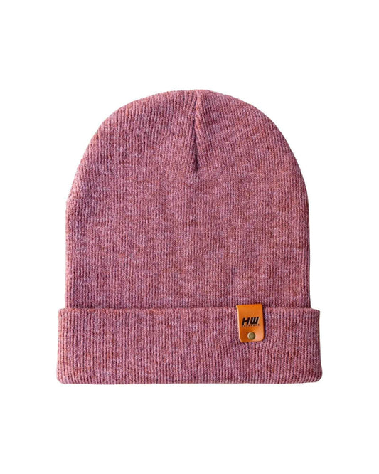 Knit Rusty Burgundy Cuffed Beanie Hat HAAKWEAR