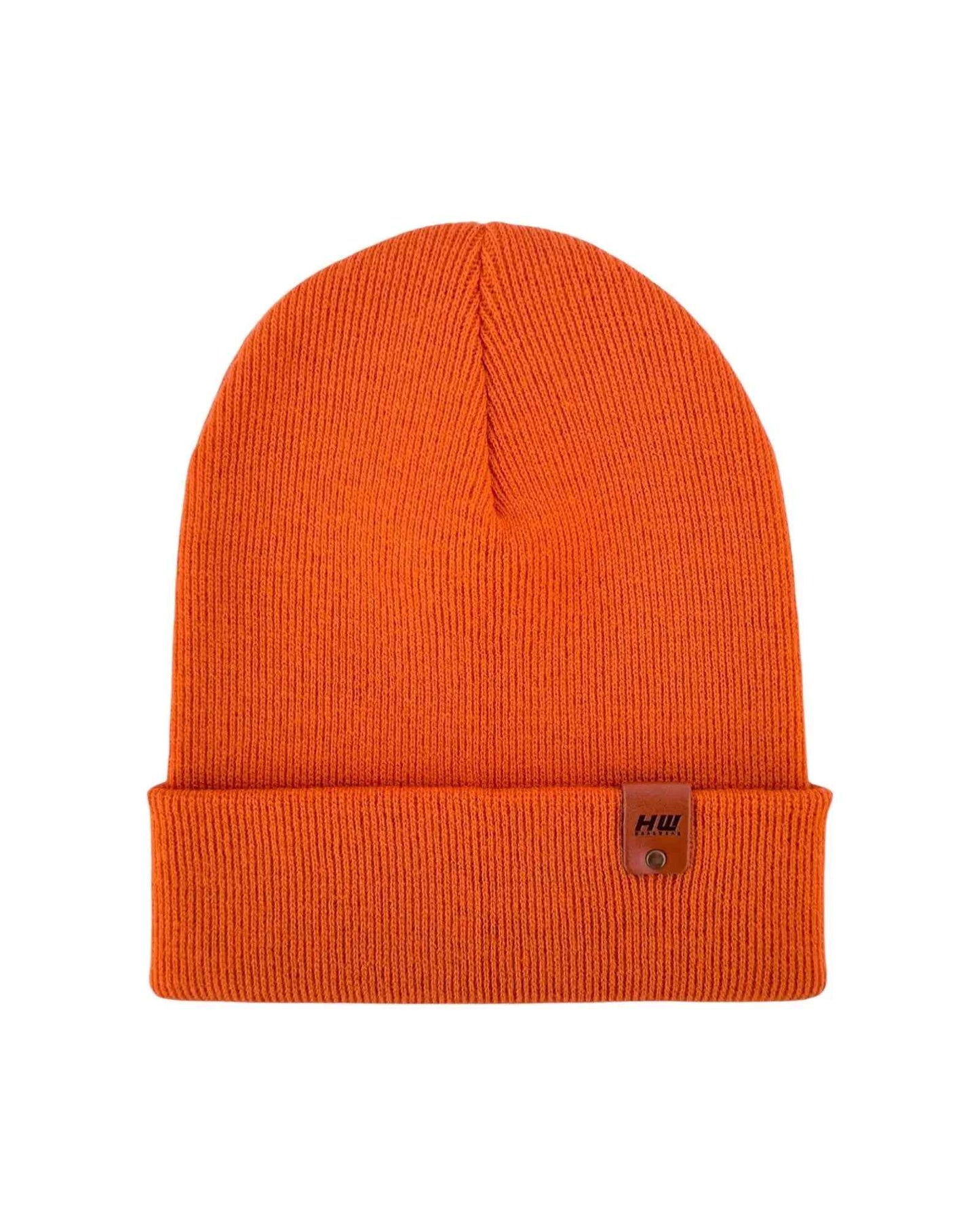 Knit Cuffed Classic Beanie Tiger Orange Hat HAAKWEAR